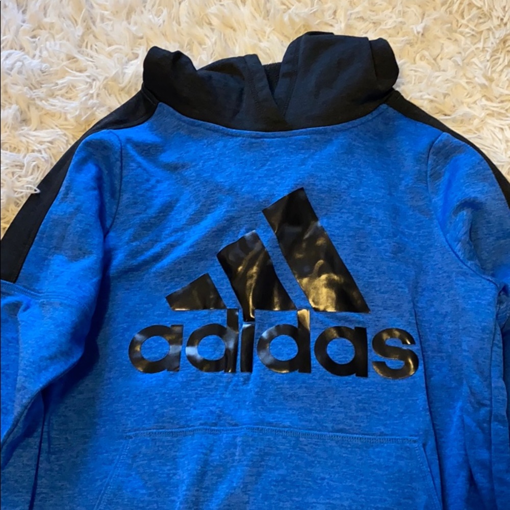 Black and blue hoodie